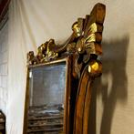 Barok Spiegel -houten lijst - Goud- 200 x 100 cm -TTM Wonen, 100 tot 150 cm, Rechthoekig, Ophalen of Verzenden, 200 cm of meer