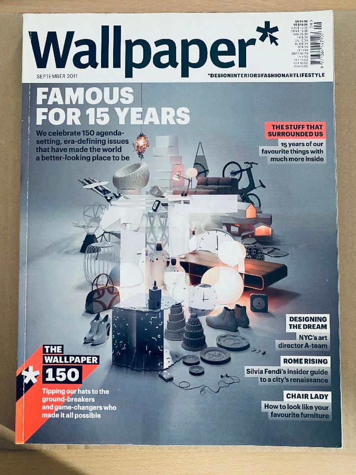Wallpaper Magazine (UK) 150 - September 2011, Boeken, Tijdschriften en Kranten, Zo goed als nieuw, Glossy, Ophalen of Verzenden