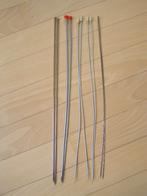 Breinaalden, mt 3½, 2½ en 2; 5 sets van 2 naalden met knop, Ophalen of Verzenden, Gebruikt, Breien, Naald