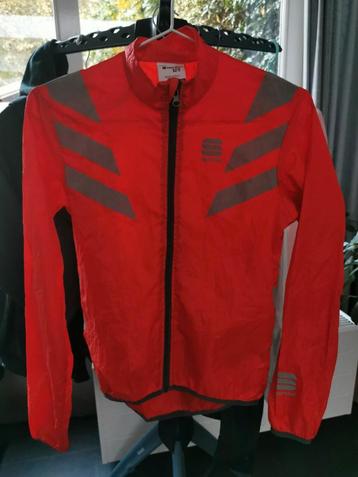Sportful regenjas wielrennen kindermaat 12y oranje/rood beschikbaar voor biedingen