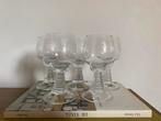 5x vintage Roemer Wijnglas Transparant met gravering, Ophalen of Verzenden, Zo goed als nieuw, Overige typen
