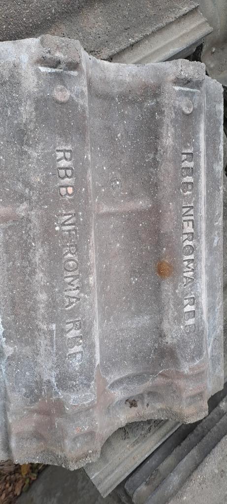 RBB Neroma Dakpannen - Grote Partij, Doe-het-zelf en Verbouw, Dakpannen en Dakbedekking, Gebruikt, Dakpannen, Steen of Klei, Grijs