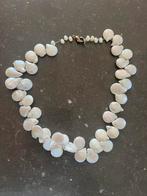 Zoetwaterparel Ketting - ZGAN, Sieraden, Tassen en Uiterlijk, Ophalen of Verzenden, Zo goed als nieuw, Zilver, Overige materialen