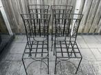 Set van 8 Marokkaanse stoelen + tafel, Tuin en Terras, Tuinstoelen, Ophalen, Gebruikt, Metaal