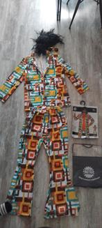 Jaren 70  pak verkleed kleren kostuum mt L met   pruik bril, Kleding | Heren, Carnavalskleding en Feestkleding, Ophalen of Verzenden