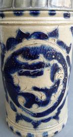Om 1725 - 1775 Steengoed Westerwald Bier Pint Bierpint Pulle, Antiek en Kunst, Ophalen