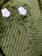 sieradenset ketting + armband, met kralen stainless steel, Ophalen of Verzenden, Nieuw, Zilver, Overige materialen