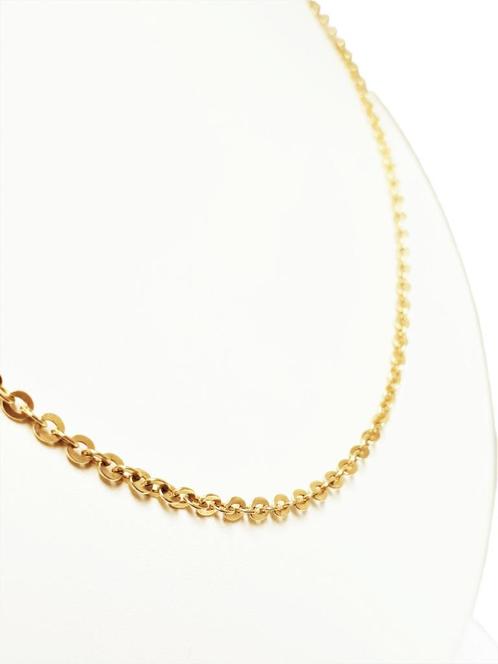 18 Karaat Gouden Anker Schakel Collier - 67 cm / 10,1 g, Sieraden, Tassen en Uiterlijk, Kettingen, Zo goed als nieuw, Goud, Goud