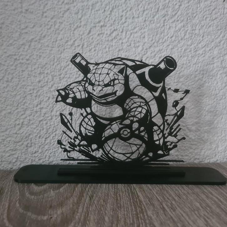 Blastoise Art Stand - Pokemon Decoratie, Huis en Inrichting, Woonaccessoires | Wanddecoraties, Nieuw, Ophalen of Verzenden