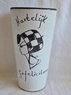 Vintage jaren 50/60 vaasje Potterie Boonstra., Ophalen of Verzenden