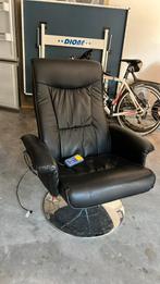 Fateuil met trilmassage functie, Huis en Inrichting, Fauteuils, Ophalen, Gebruikt, Leer, 75 tot 100 cm