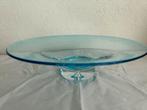 Grote lichtblauwe Krosno Makora schaal, Schaal, Rond, Ophalen of Verzenden, Glas
