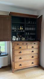 Antieke kast met los bovenstuk, Antiek en Kunst, Ophalen