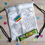 Rugzakje vlinder met stiften (kinderfeestje, traktatie), Ophalen of Verzenden, Nieuw, Feestartikel, Verjaardag