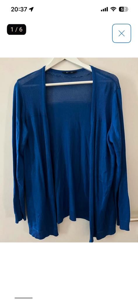 XL - MS Mode vest kobaltblauw als nieuw, Kleding | Dames, Truien en Vesten, Ophalen, Zo goed als nieuw, Maat 46/48 (XL) of groter