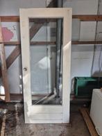 Buitendeur hardhout te koop, Doe-het-zelf en Verbouw, Deuren en Horren, Ophalen, Gebruikt, 80 tot 100 cm, 200 tot 215 cm