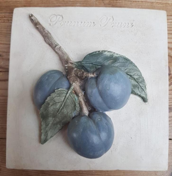 Wanddecoratie met pruimen, Prunum Pruni, Huis en Inrichting, Woonaccessoires | Wanddecoraties, Zo goed als nieuw, Ophalen of Verzenden