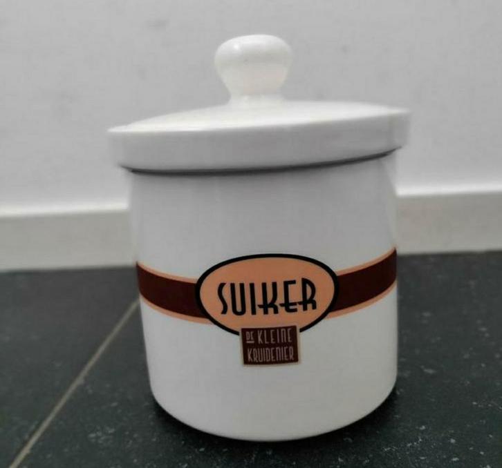 Suikerpot,Retro,Vintage,DE KLEINE KRUIDENIER,servies,REVINTA, Antiek en Kunst, Curiosa en Brocante, Ophalen of Verzenden