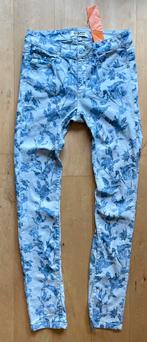 Nick Jean Amsterdam jeans met stretch bloemen motief 38 / M, Blauw, Nick Jean Nickjean, Ophalen of Verzenden, Zo goed als nieuw