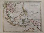 Handgekleurde kaart van Indonesië, Wilkinson 1794, Antiek en Kunst, Kunst | Etsen en Gravures, Ophalen of Verzenden