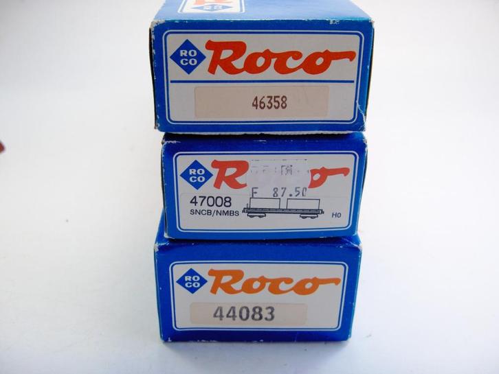 Roco 46358 47008 44083, Hobby en Vrije tijd, Modeltreinen | H0, Gebruikt, Wagon, Gelijkstroom, Roco, Verzenden