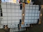 1000L ibc container houten pallet of ijzeren pallet, Tuin en Terras, 150 liter of meer, Ophalen, Zo goed als nieuw, Kunststof