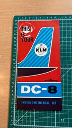 KLM DC-8 Brochure, Verzamelen, Luchtvaart en Vliegtuigspotten, Overige typen, Gebruikt, Ophalen of Verzenden