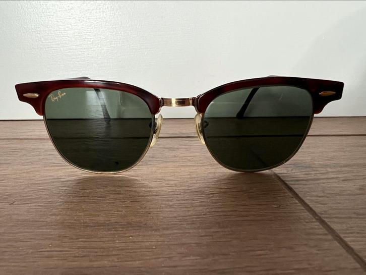 Vintage Ray-Ban Tortoise Clubmaster Bausch & Lomb Rayban, Sieraden, Tassen en Uiterlijk, Zonnebrillen en Brillen | Heren, Gebruikt