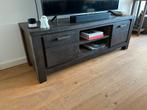 Donker Grenen TV Meubel - Massief Hout, Ophalen, Gebruikt, 150 tot 200 cm, Minder dan 100 cm