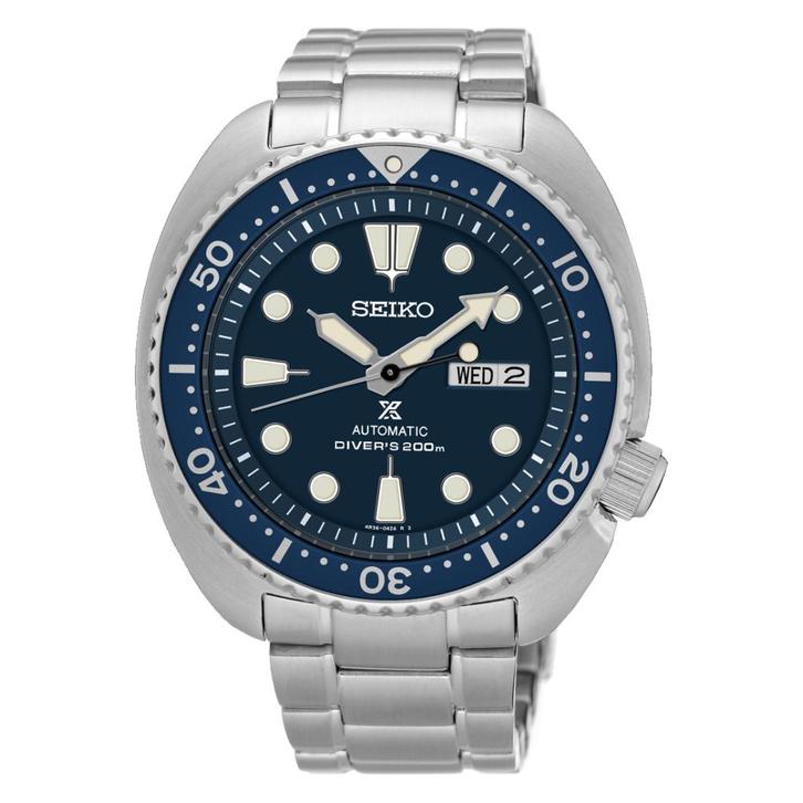 Seiko Turtle SRPE89 blauw met originele stalen band, Sieraden, Tassen en Uiterlijk, Horloges | Heren, Nieuw, Polshorloge, Seiko