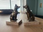 Bronzen Honden Boekensteunen vintage, Ophalen of Verzenden