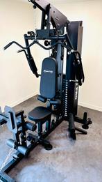 Krachtstation FysioTec 100kg steekgewichten met Legpress, Ophalen, Zo goed als nieuw, Overige typen