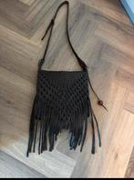 Bruine handgemaakte lederen “hippie” tas, Sieraden, Tassen en Uiterlijk, Tassen | Damestassen, Ophalen, Gebruikt, Bruin, Schoudertasje