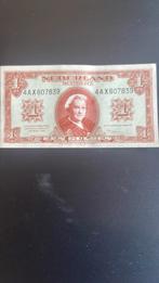 Heel mooie biljet een. Gulden Wilhelmina, Ophalen of Verzenden, 1 gulden, Los biljet