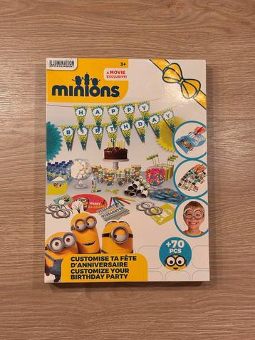 Minions Verjaardagsfeest - Bord & Decoraties beschikbaar voor biedingen