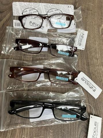 Nieuwe unisex leesbrillen +1,0 €1 per stuk of €3 voor alle 4 beschikbaar voor biedingen