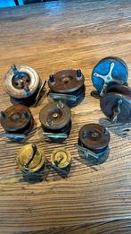 Antieke vis reels, Antiek en Kunst, Antiek | Servies compleet, Ophalen of Verzenden