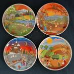 Vohenstrauss Johan Seltmann - 4 bordjes vier seizoenen, Ophalen of Verzenden, Zo goed als nieuw, Bord(en), Overige stijlen