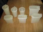 Partij Tupperware, Ophalen, Gebruikt, Wit, Beker of Kan