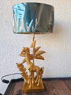 Unieke Clayre & Eef Tafellamp – Goud & Groen, Giraf Design, Huis en Inrichting, Lampen | Tafellampen, Kunststof, -, Nieuw, Ophalen of Verzenden