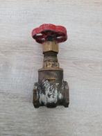 Afsluiter schuifkraan spindelkraan 1/2", Ophalen of Verzenden, Zo goed als nieuw, Koper of Messing