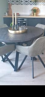 Eettafel met 4 stoelen + Salontafel, Huis en Inrichting, Tafels | Salontafels, Overige houtsoorten, Gebruikt, 100 tot 150 cm, 50 tot 75 cm