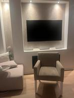 4x mooie beige suede stoelen, Huis en Inrichting, Stoelen, Ophalen, Zo goed als nieuw, Overige kleuren, Vier