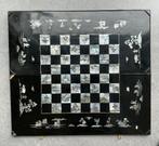Schaak- en Backgammon bord, lakwerk met parelmoer inleg, Hobby en Vrije tijd, Gezelschapsspellen | Bordspellen, Een of twee spelers
