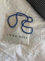 Anna + Nina blauwe kralen ketting draai slotje, 44 cm lang, Sieraden, Tassen en Uiterlijk, Kettingen, Ophalen of Verzenden, Nieuw