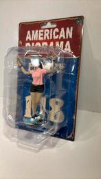Figuur scater girl American diorama 1.18, Hobby en Vrije tijd, Modelauto's | 1:18, Overige merken, Ophalen of Verzenden, Motor