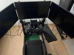 Sim Racing Cockpit + Wheel Base, Spelcomputers en Games, Games | Pc, Simulatie, 1 speler, Zo goed als nieuw, Ophalen