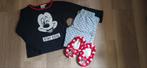 Mickey Mouse pyjama met anti slip sloffen maat 128 134, Disney, Nacht- of Onderkleding, Meisje, Ophalen of Verzenden