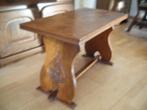 Salon tafeltje donker massief eiken., Ophalen, Gebruikt, 50 tot 100 cm, Eikenhout