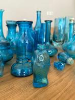 blauw glas werk, Ophalen of Verzenden